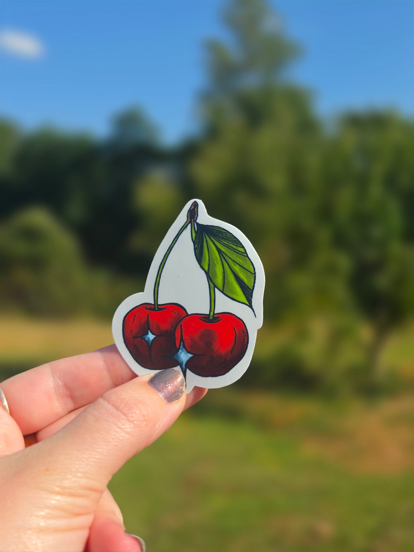Sparkling Cherry Sticker