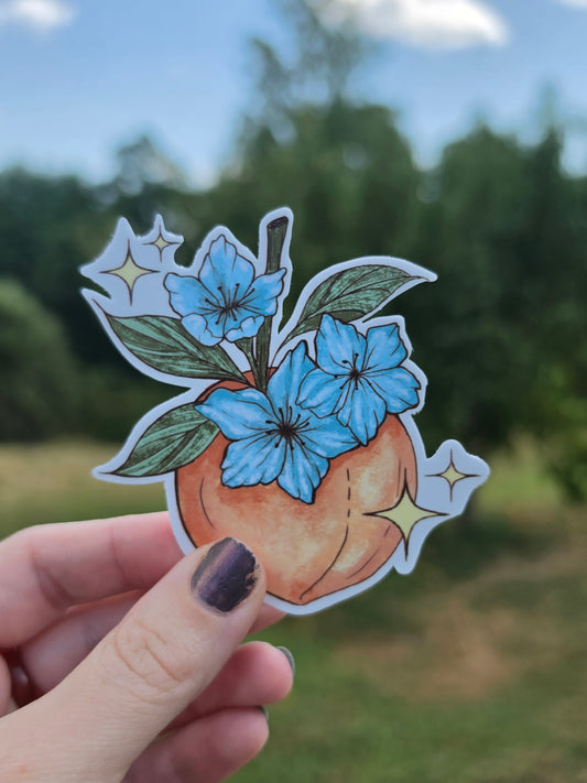 Sparkling Peach Sticker