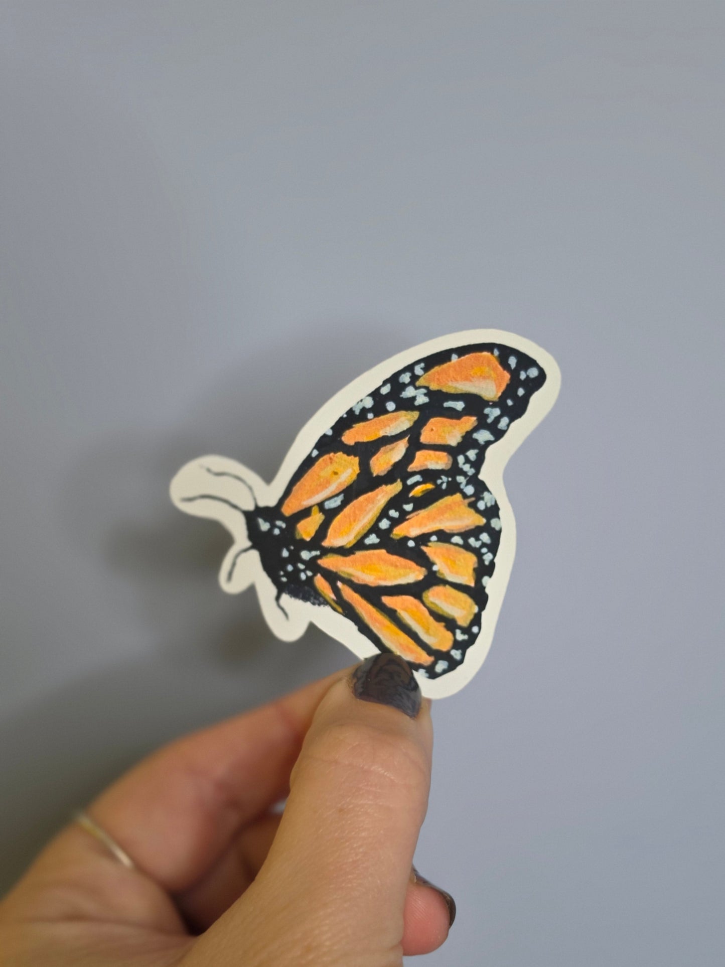 Butterfly Sticker Handpainted